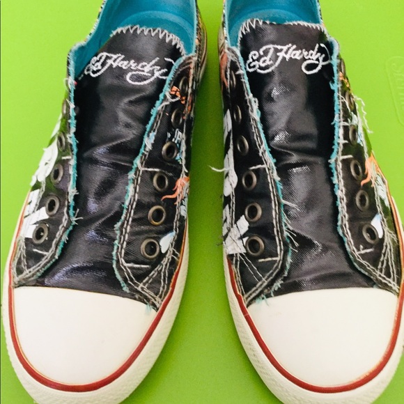 Ed Hardy Shoes Ed Hardy Wmns Slipon Canvas Shoes